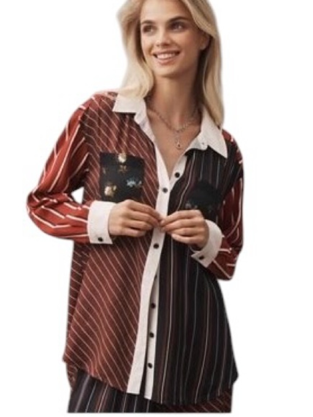 Maeve Anthropologie Paz Buttondown Shirt Size Medium